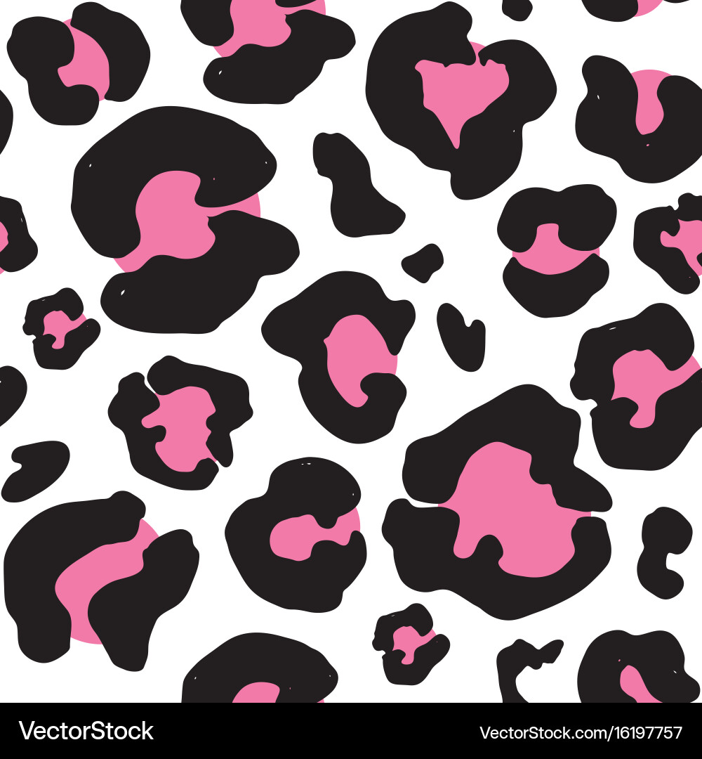 Leopard Print Seamless Pattern vector image