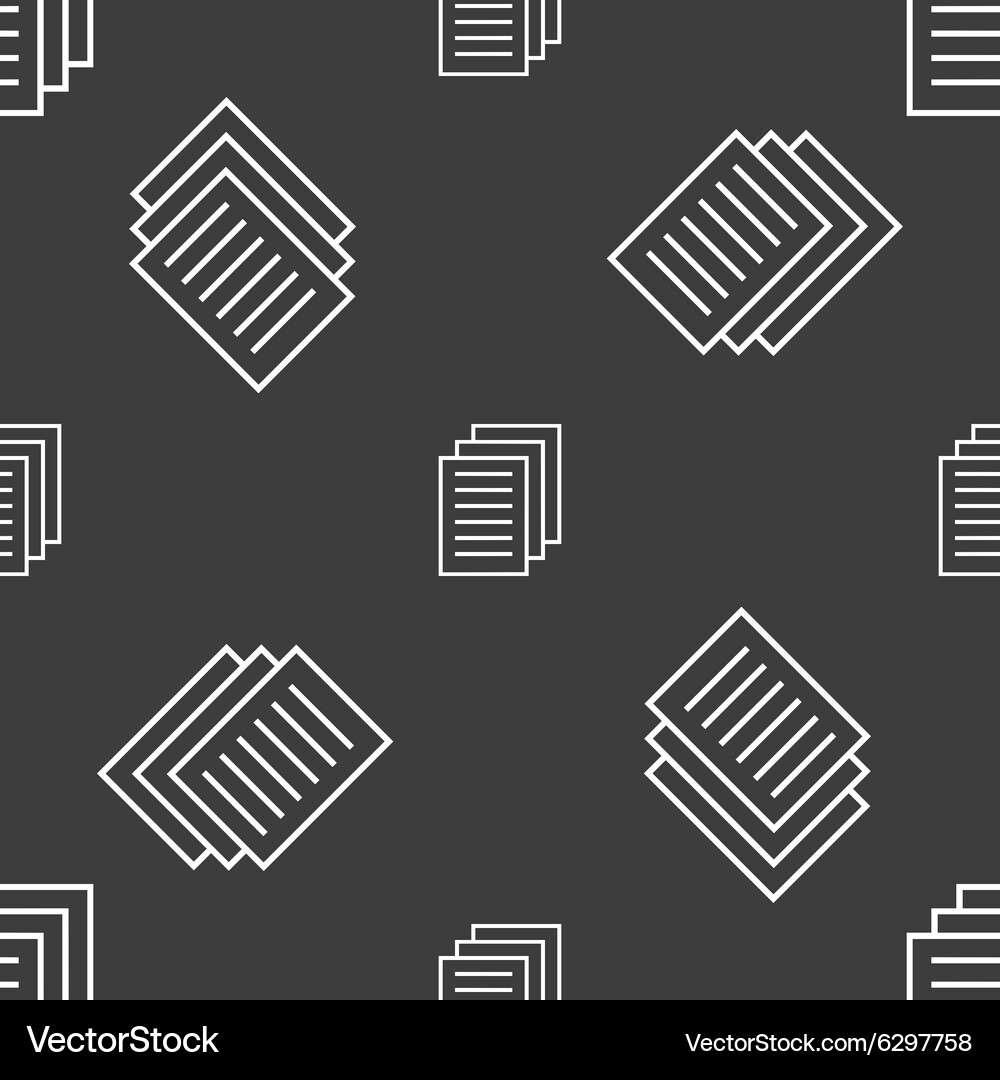 Copy file sign icon duplicate document symbol Vector Image