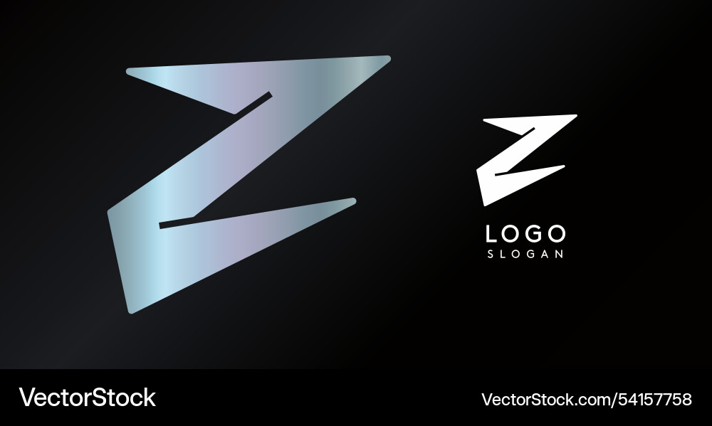 Geometric triangular z letter abstract dynamic Geometric triangular z letter abstract dynamic Vector Image