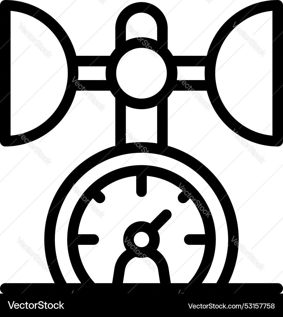 Physics experiment measuring force with newton Vector Image