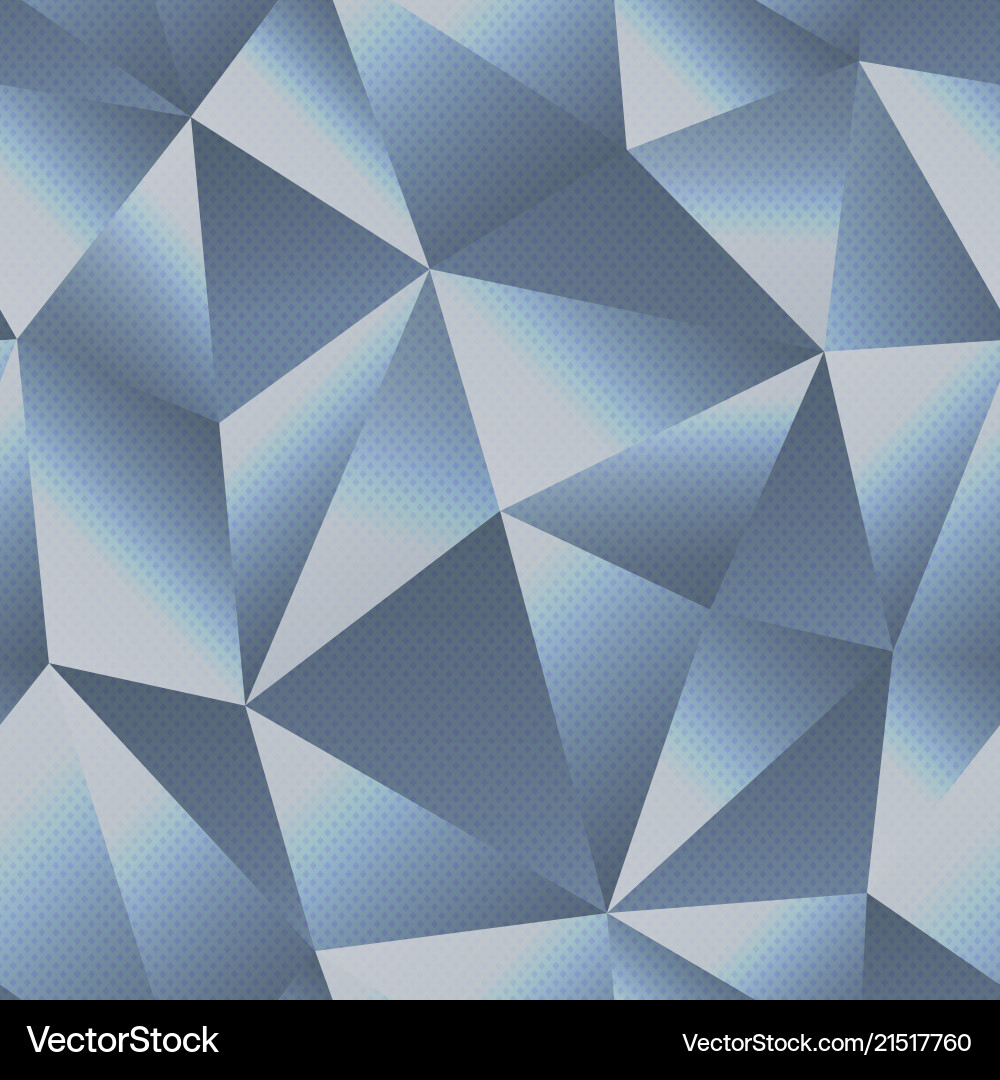 Chrome triangle seamless pattern Chrome triangle seamless pattern vector image