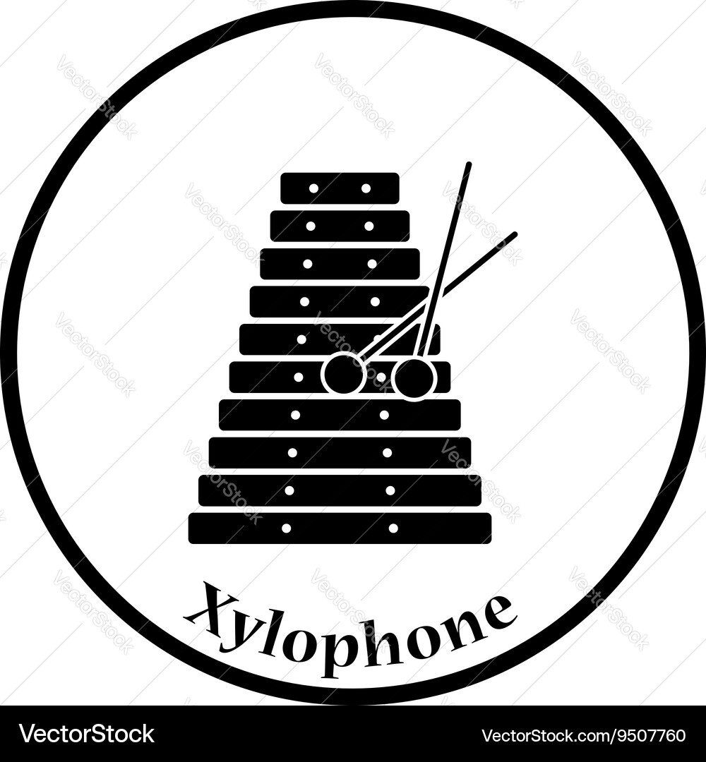 Xylophone icon Royalty Free Vector Image VectorStock