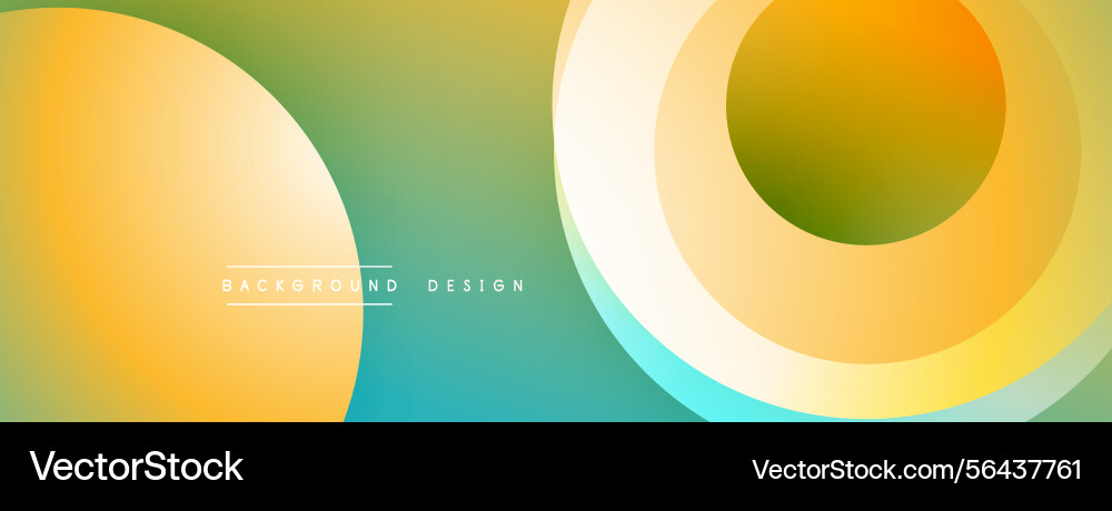 Abstract design features overlapping circles Vector Image