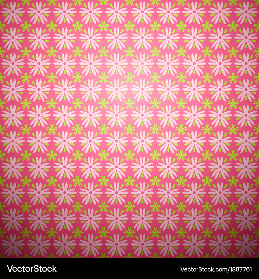 Abstract flower seamless pattern tiling Royalty Free Vector