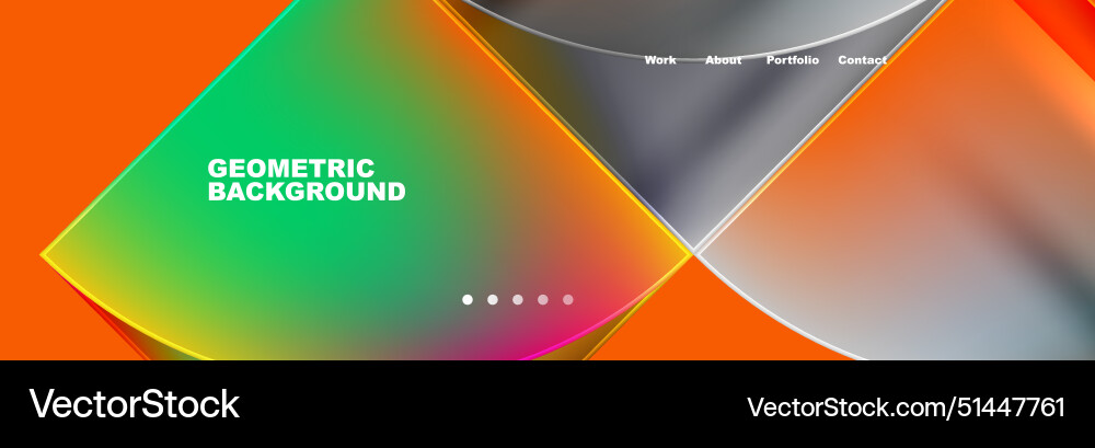 Circle triangle geometric web site page template Circle triangle geometric web site page template vector image