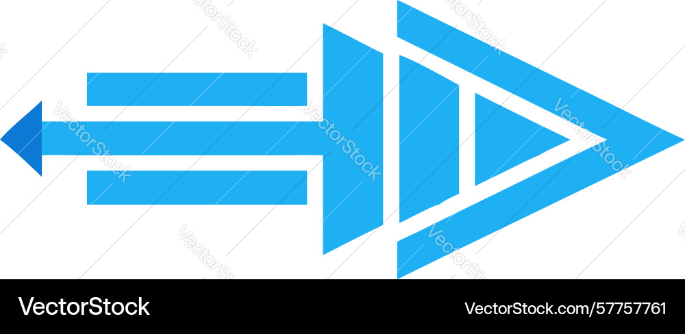 Multi-layered speed arrow icon design generative vector image