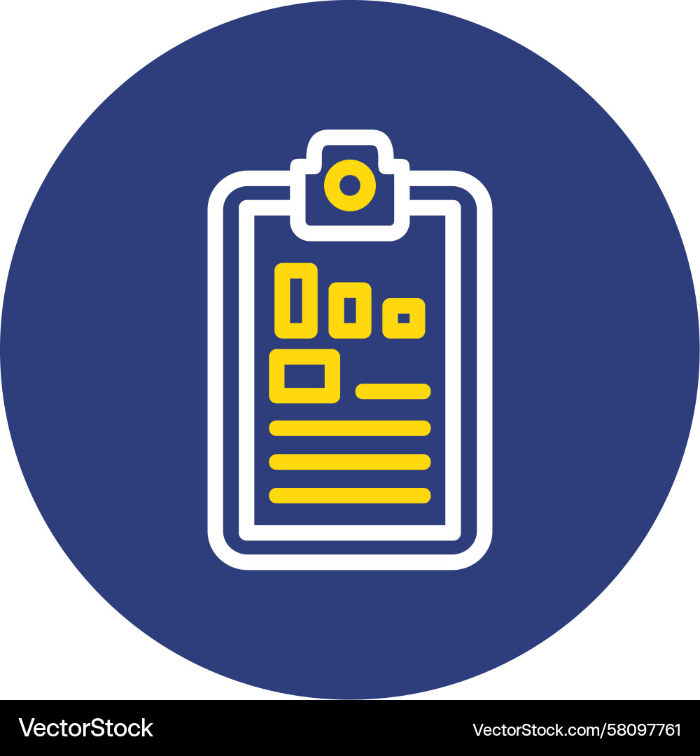 Task Dual Circle Icon Vector Image