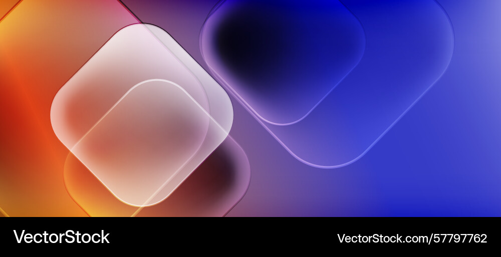Abstract shapes overlap creating vibrant color Abstract shapes overlap creating vibrant color Vector Image