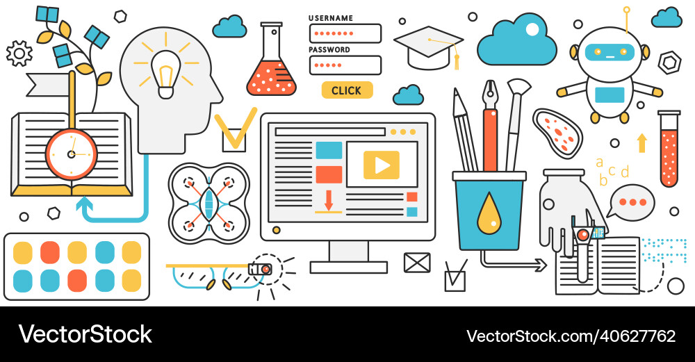 Application development digital web technology Vector Image