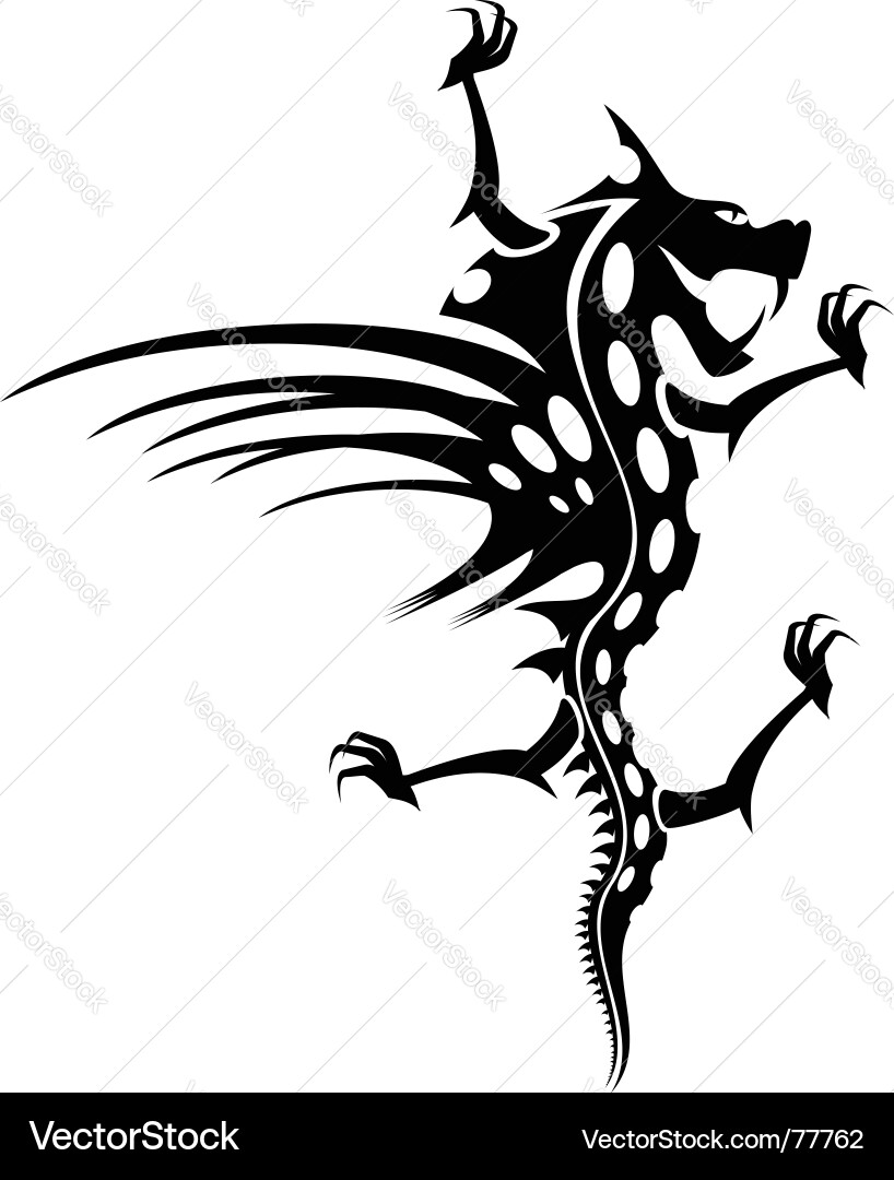 Dragon Tattoo Artwork vector image