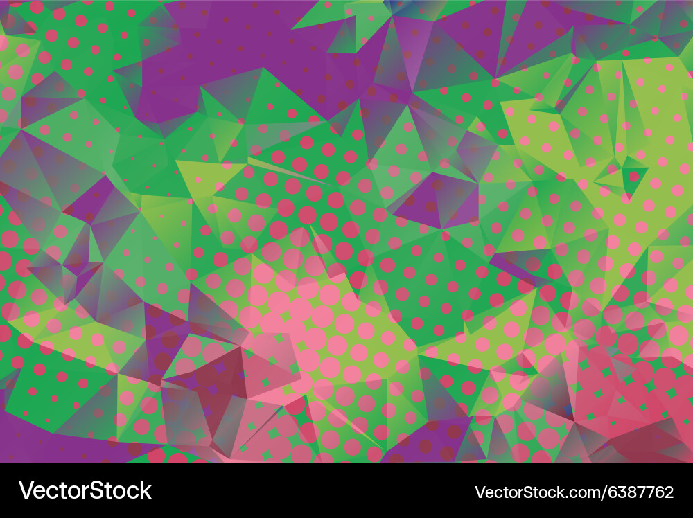 Low poly background with many dots vector image