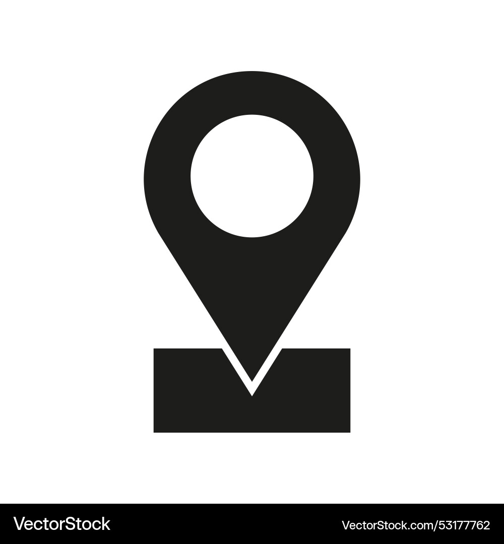 Pin icon location sign navigation map compass Pin icon location sign navigation map compass vector image