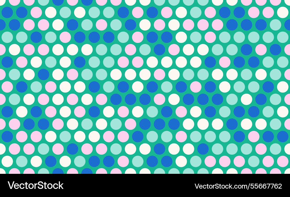 Round dotted pattern with geometric simplicity vector image
