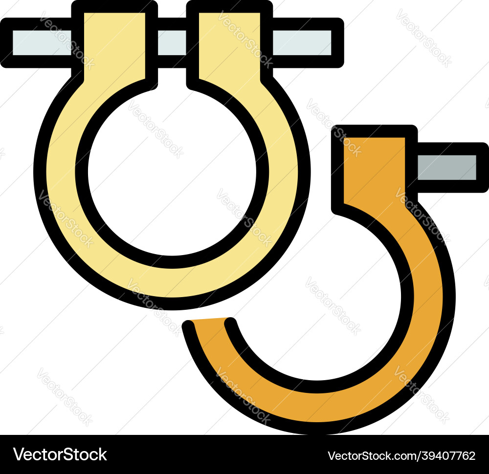 Scaffold connection icon color outline Scaffold connection icon color outline vector image