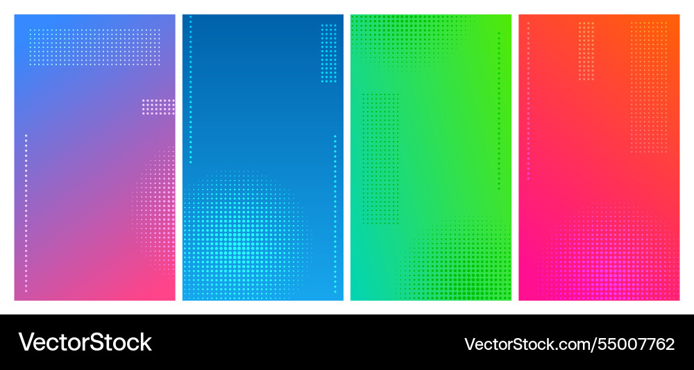 Set of abstract gradient geometric backgrounds Set of abstract gradient geometric backgrounds vector image