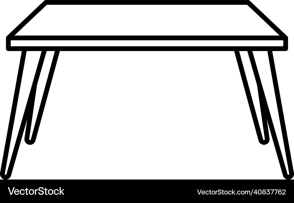Table icon design template isolated Royalty Free Vector