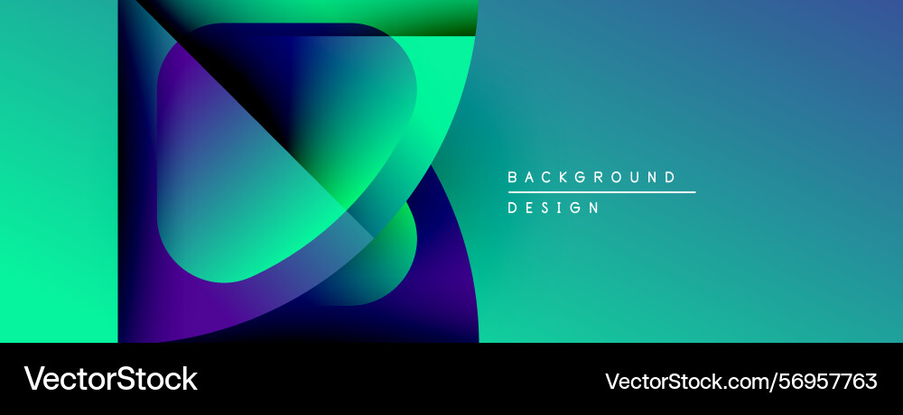 Abstract gradient shapes overlap creating dynamic Abstract gradient shapes overlap creating dynamic Vector Image