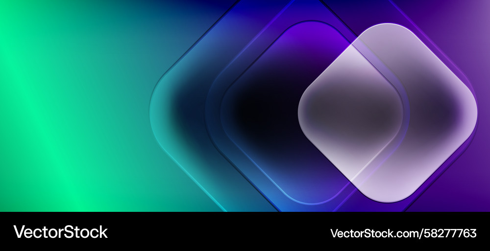 Abstract Gradient Square Layers Vector Image