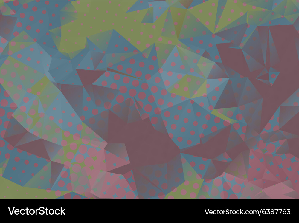 Low poly background with many dots Vector Image