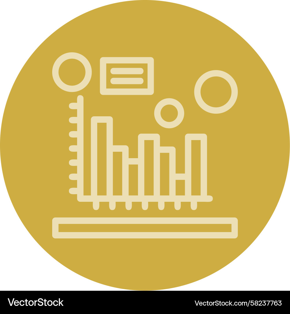 Multi-Color Histogram Icon Vector Image