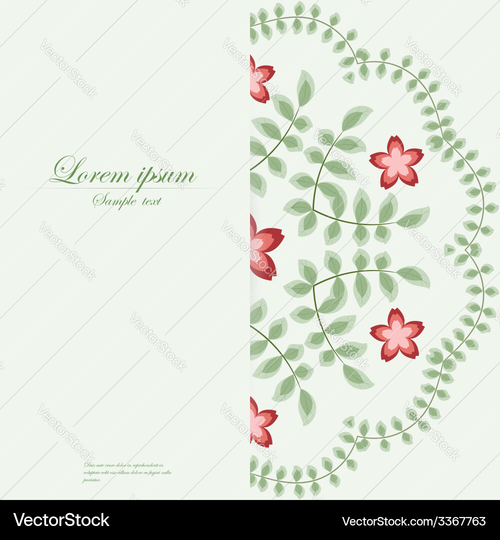Template for folder business card and invitation Vector Image