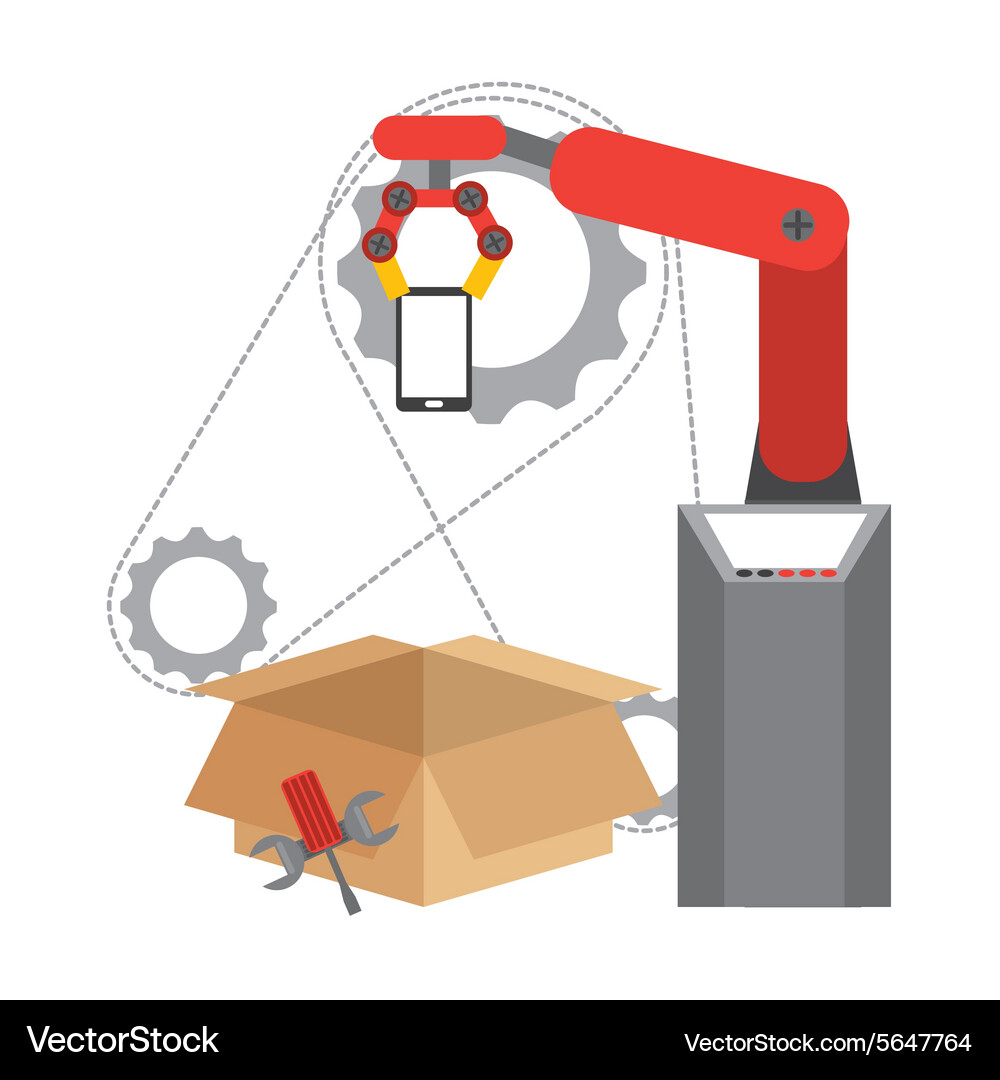 Assembly line Vector Image