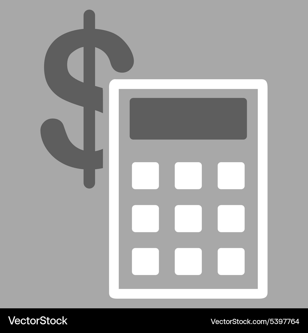 Calculation icon from commerce set Vector Image