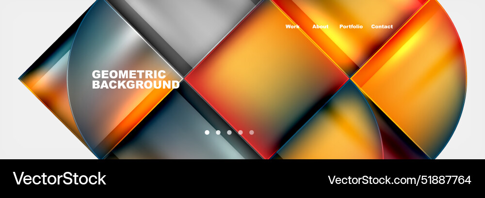 Circle triangle geometric web site page template Circle triangle geometric web site page template Vector Image
