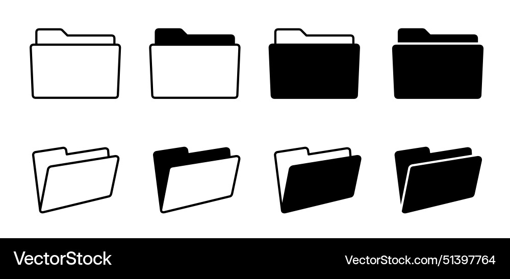Computerdateien Verzeichniszeilen-Musterordner Computerdateien Verzeichniszeilen-Musterordner Vektorbild