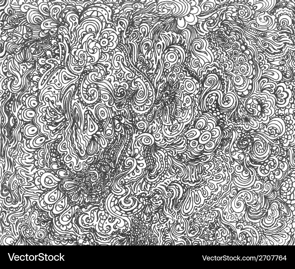 Intricate Swirls and Patterns Vector Image