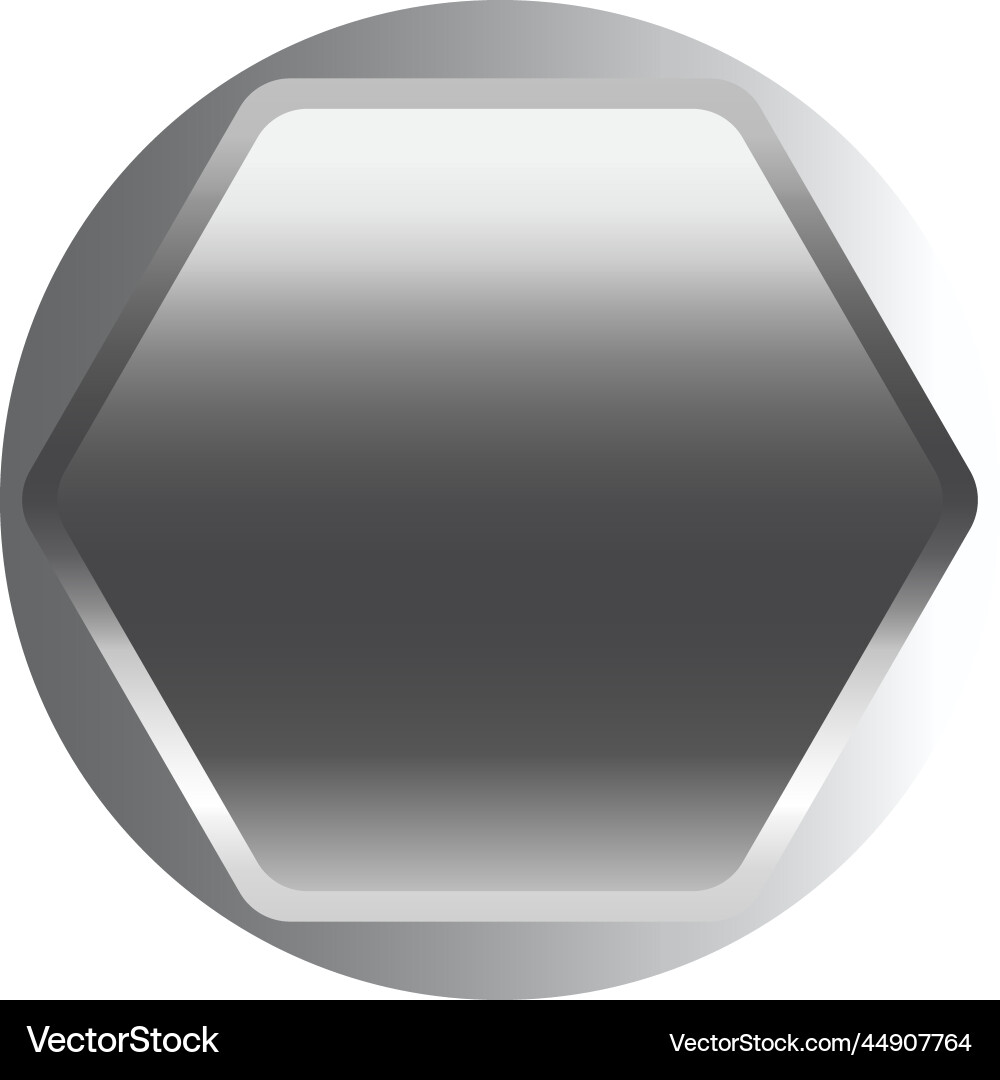 Pipe hexagon realistic composition Pipe hexagon realistic composition vector image