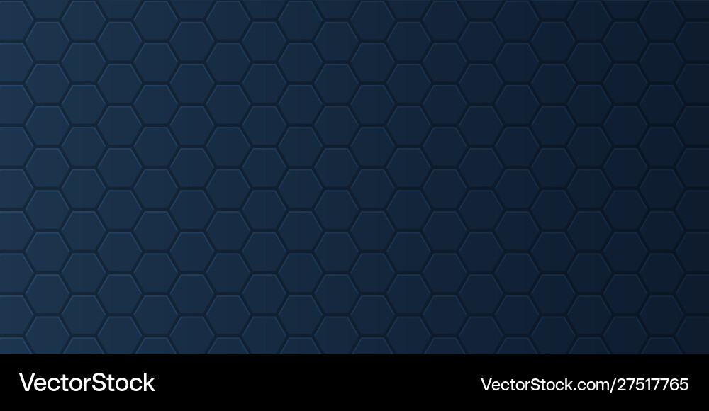 Banner with hexagonal pattern vector image