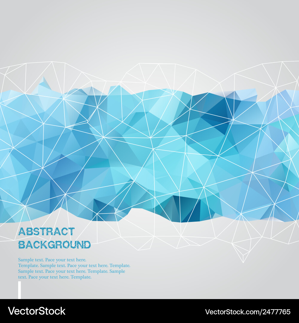 Blue Triangle Abstract Background vector image