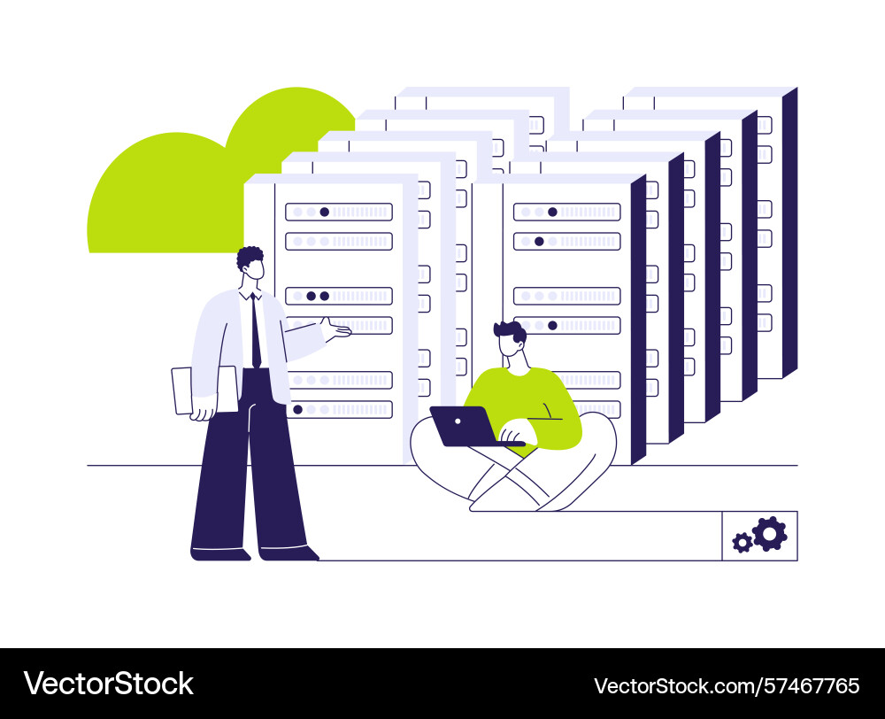 Cloud reliability engineer abstract concept Cloud reliability engineer abstract concept vector image