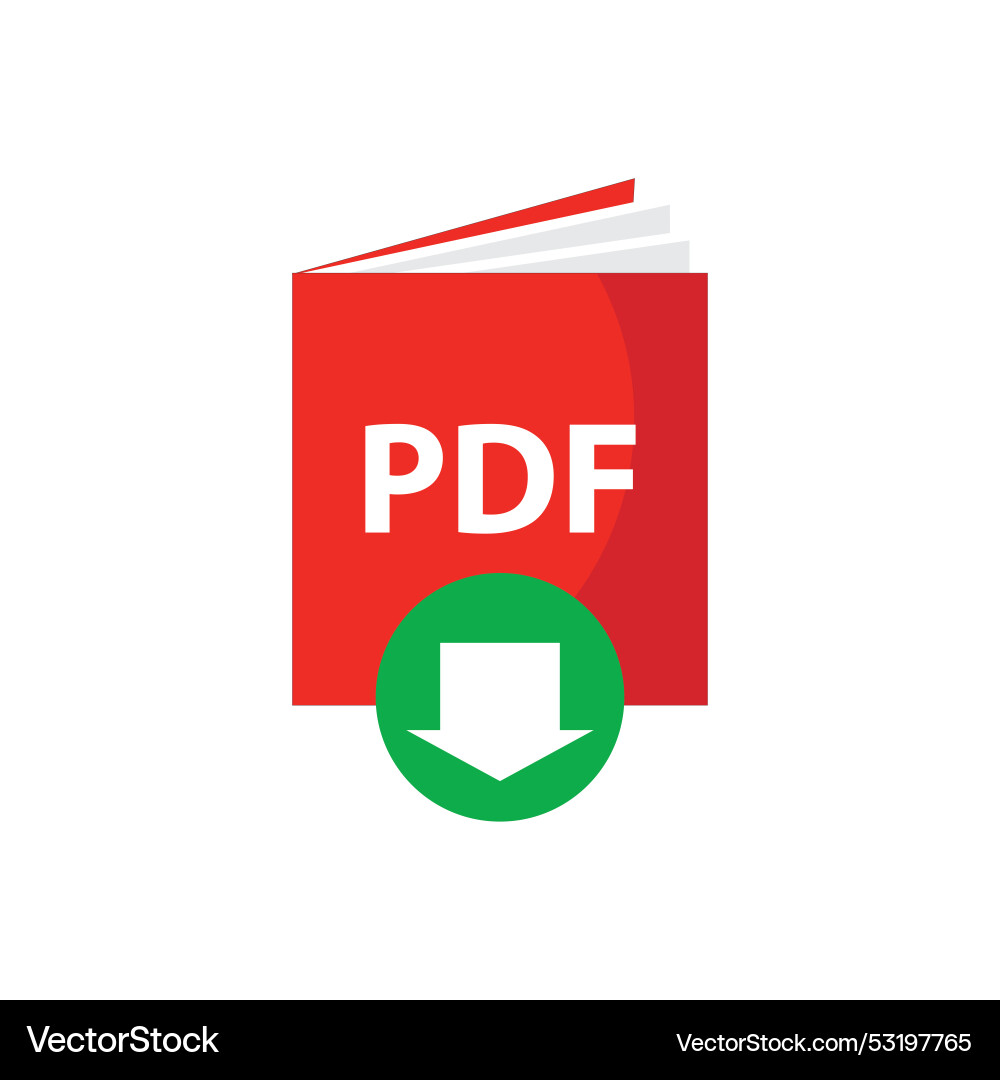 Download pdf document format file concept Download pdf document format file concept vector image