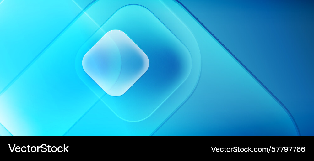 Abstract blue layers create tunnel effect smooth Vector Image