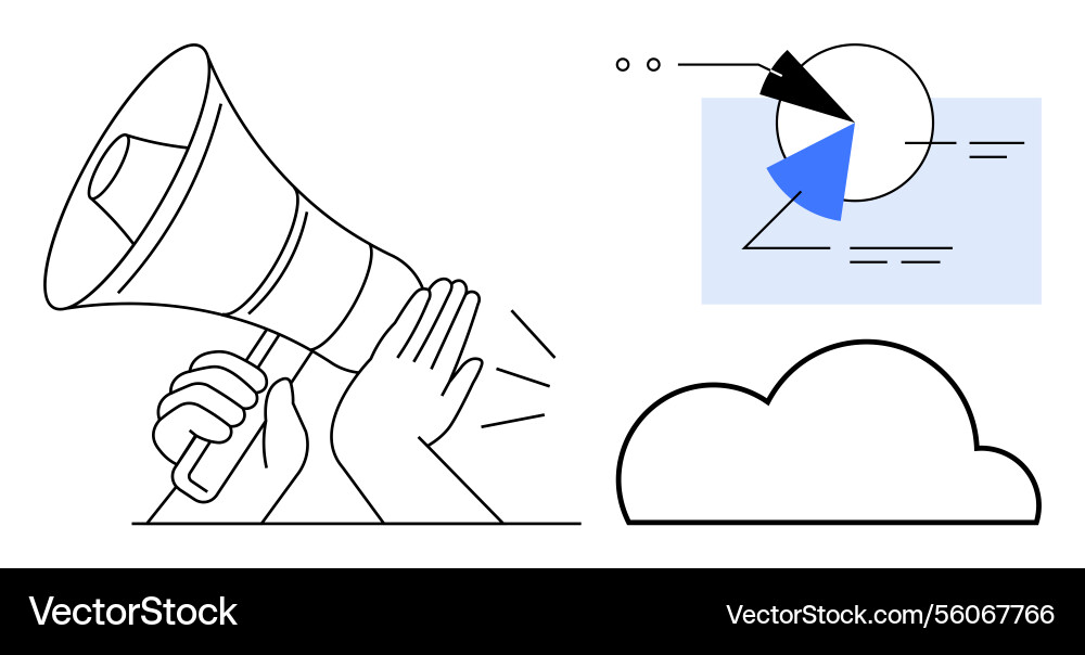 Amplifying data insights with visual charts Amplifying data insights with visual charts vector image