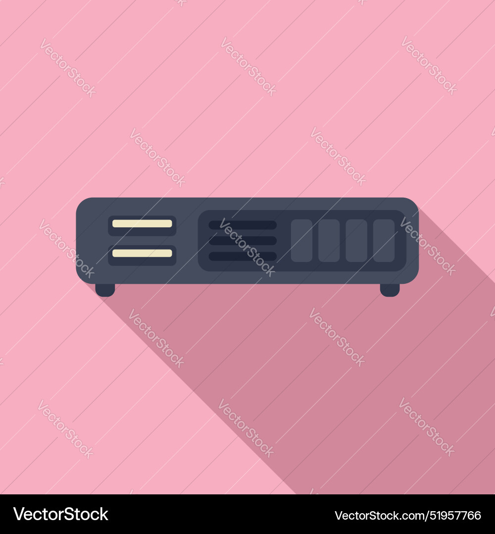 Digital projector displaying presentation using vector image