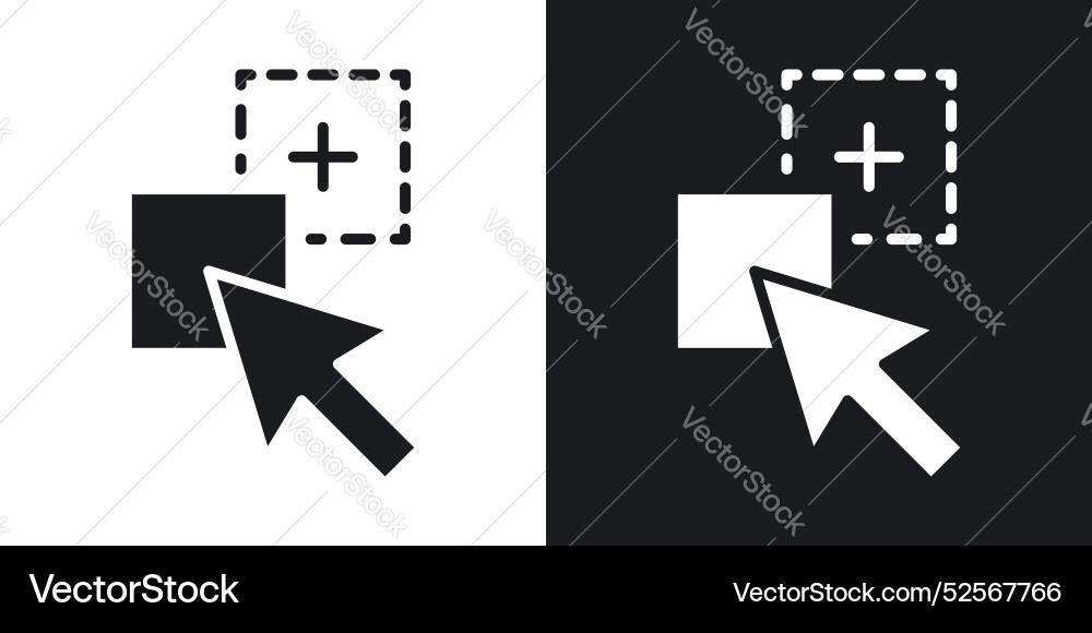 Drag and drop icon set on white background Drag and drop icon set on white background vector image
