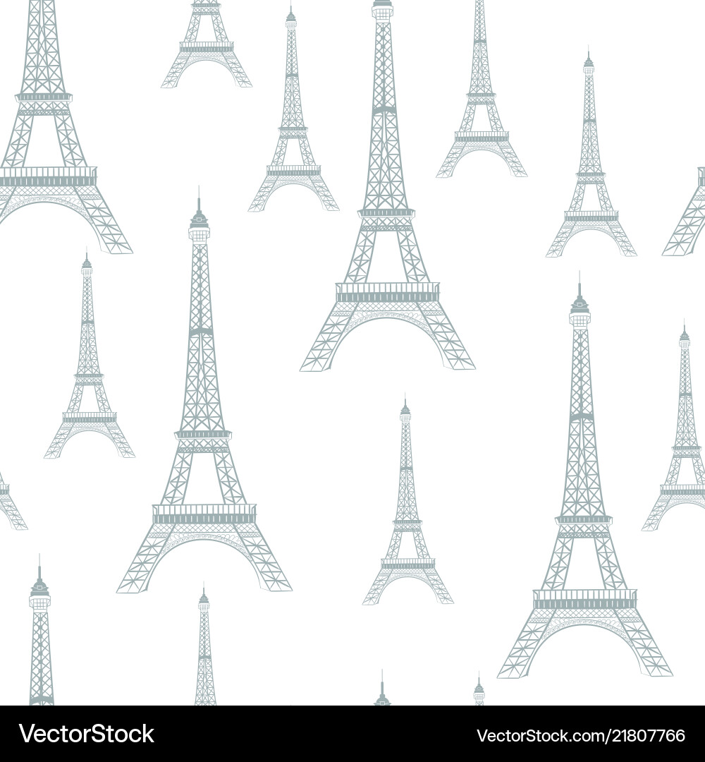 Paris romantic seamless pattern Paris romantic seamless pattern vector image