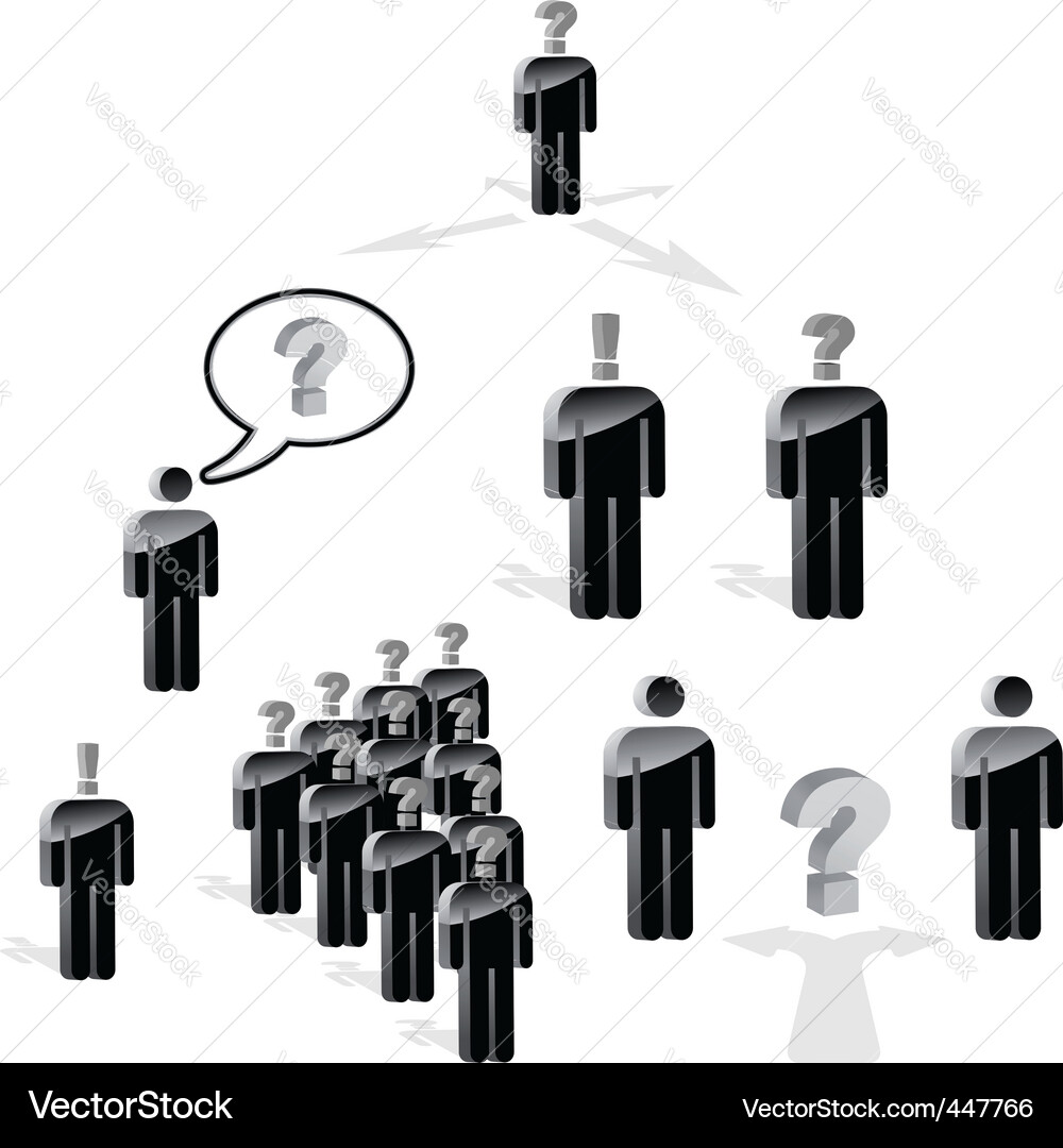 Question Marks and Concepts Vector Image