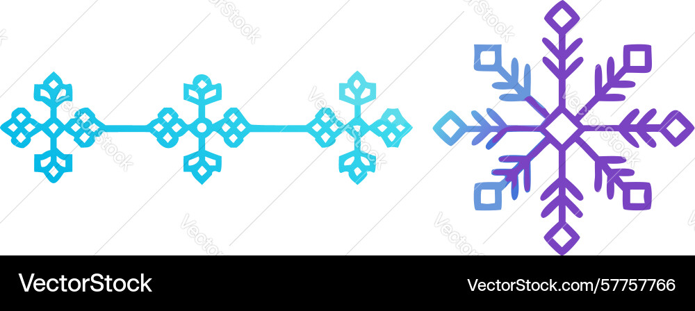 Snowflake arrow directional icon design Vector Image