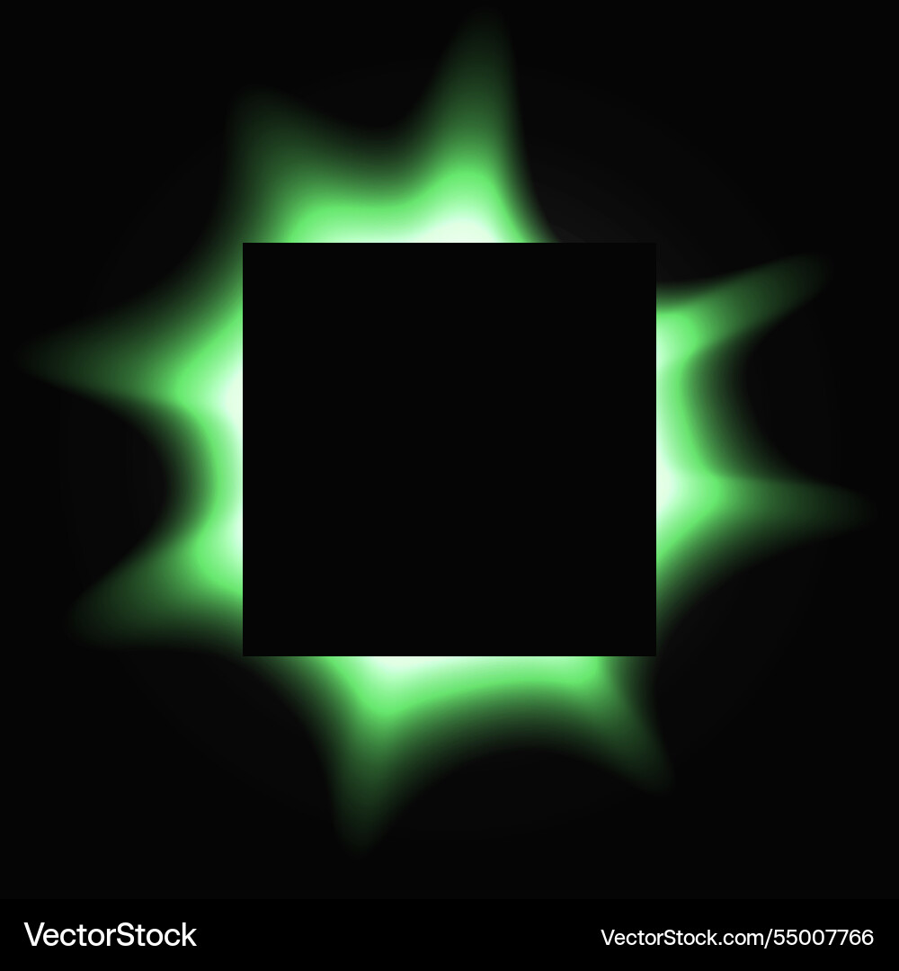 Square illuminate light frame with color gradient Square illuminate light frame with color gradient vector image