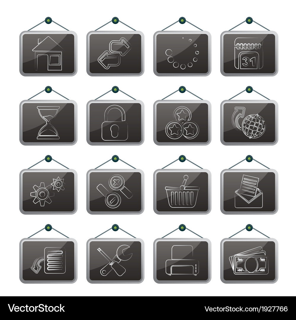 Web site and internet icons Vector Image
