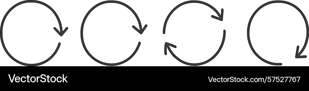Circular arrows indicating a continuous cycle or Circular arrows indicating a continuous cycle or vector image
