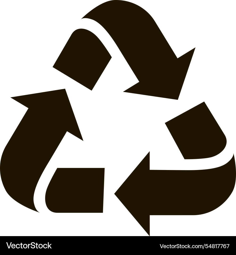 Circular Recycling Symbol - Mobius Loop Vector Image