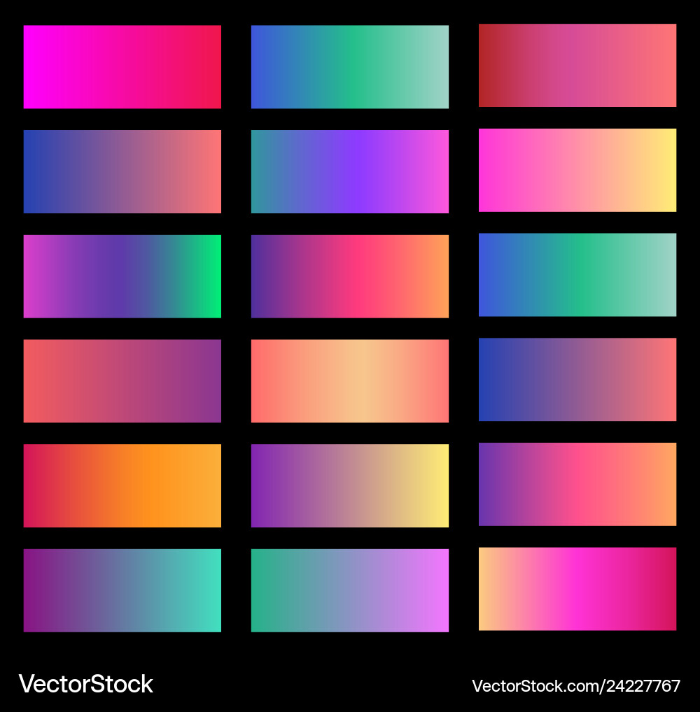 Collection of soft color background gradient vector image