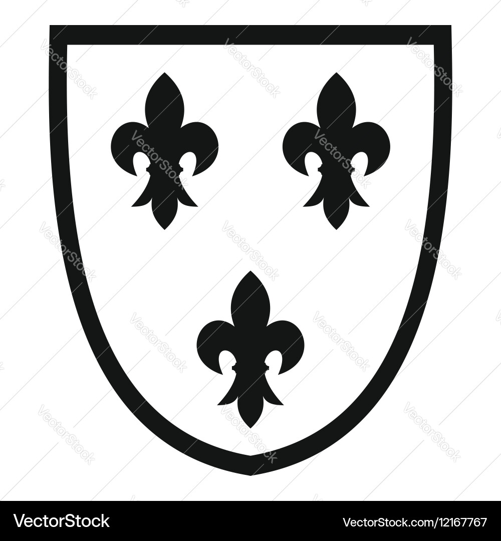 Crest icon simple style vector image