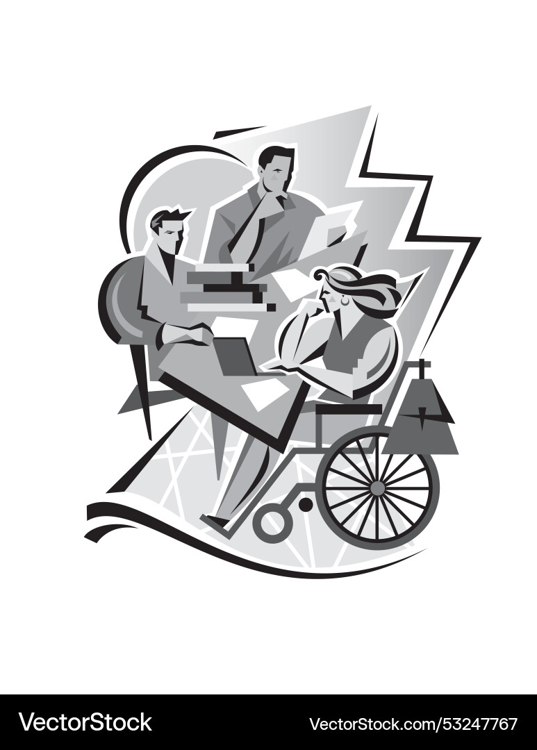 Promoting supportive interaction in various vector image