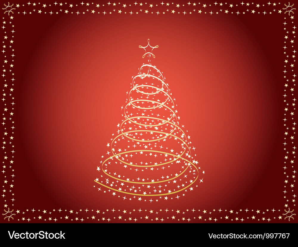 Red christmas background Vector Image
